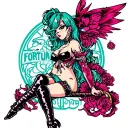 Fortuna Hooker tattoo design idea