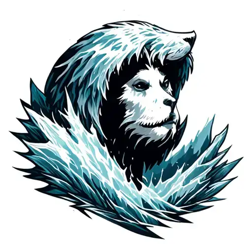 Glacier tattoo design idea