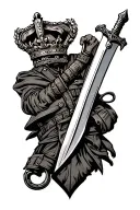 royal marines commando dagger tattoo design idea