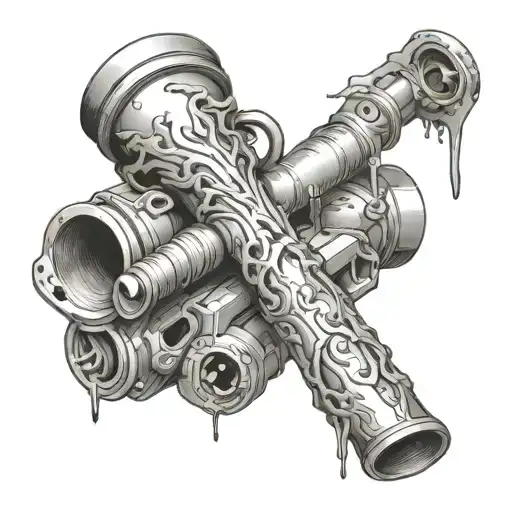 Meth Pipe tattoo design idea