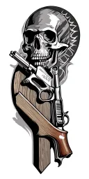 carpentry tools and 2nd amendment tattoo design idea