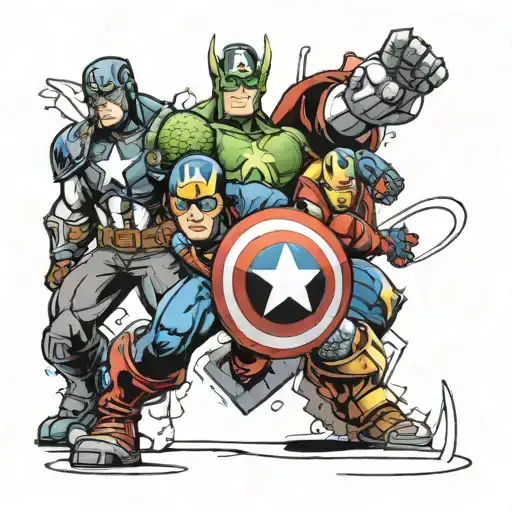 Avengers tattoo design idea