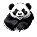 angry panda tattoo design idea