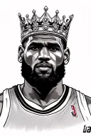 king lebron james tattoo design idea
