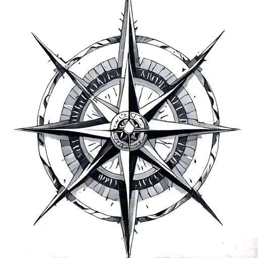 Norse Compass tattoo design idea