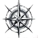 Norse Compass tattoo design idea