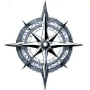 Norse Compass tattoo design idea