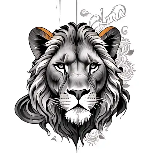 Leo And Libra tattoo design idea