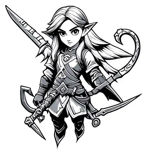 zelda tattoo design idea