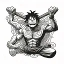 Monkey D Luffy tattoo design idea