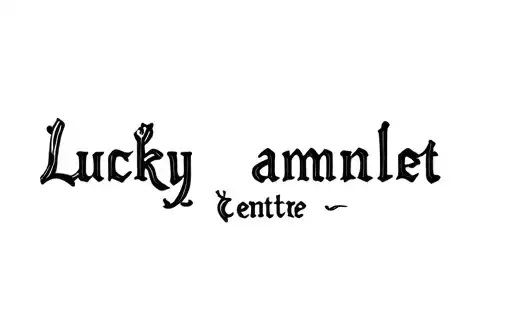 "Lucky amlet centre " tattoo design idea