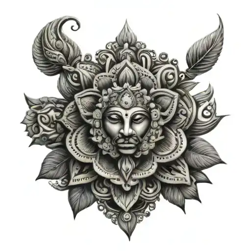 Tamil tattoo design idea