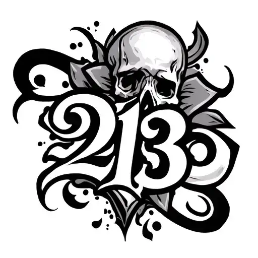 213 number designs cholo inspired tattoo design idea