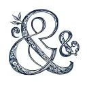 ampersand  tattoo design idea