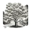 Aspen Tree tattoo design idea