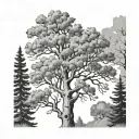 Aspen Tree tattoo design idea