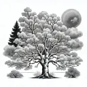 Aspen Tree tattoo design idea