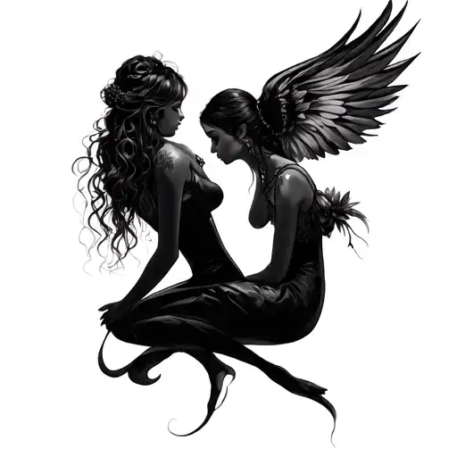 dark romance Now be a good girl and get on your knees baby girl tattoo design idea