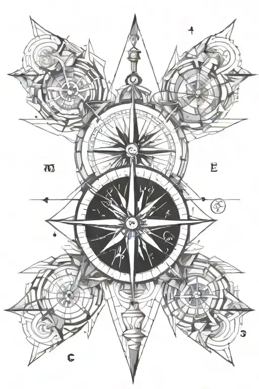 Moral Compass tattoo design idea