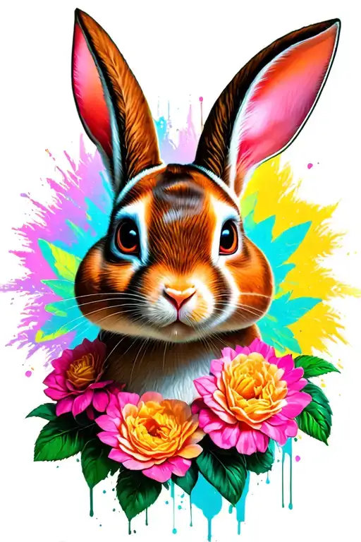 Bad Bunny tattoo design idea