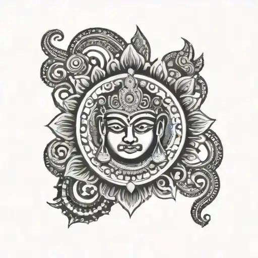 Tamil culture tattoo design idea