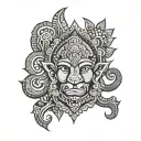 Tamil culture tattoo design idea