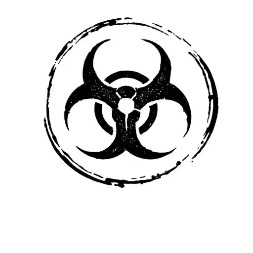 Biohazard tattoo design idea