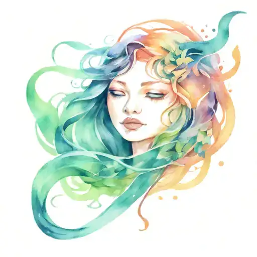 Intertwine Leo Gemini Aquarius sign tattoo tattoo design idea