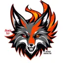 "Fenix Defense Tech" "Fenix Defense Tech" Military War Style Fox Head with Phoenix Body with strength logo tattoo design idea