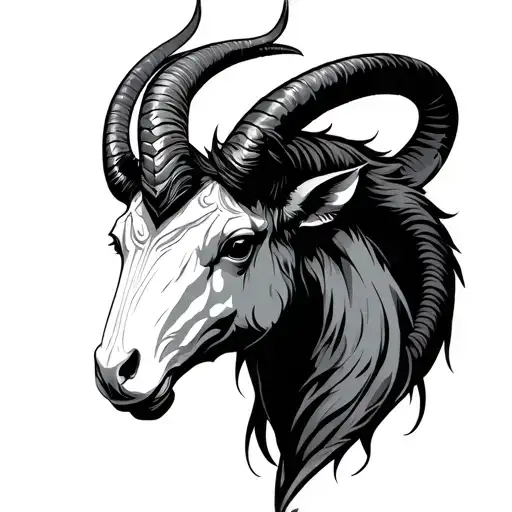 capricorn belial tattoo design idea