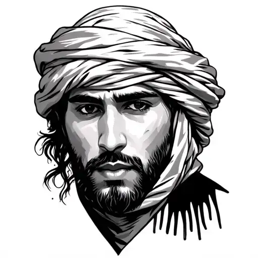 Keffiyeh tattoo design idea