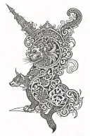 persian empire tattoo design idea