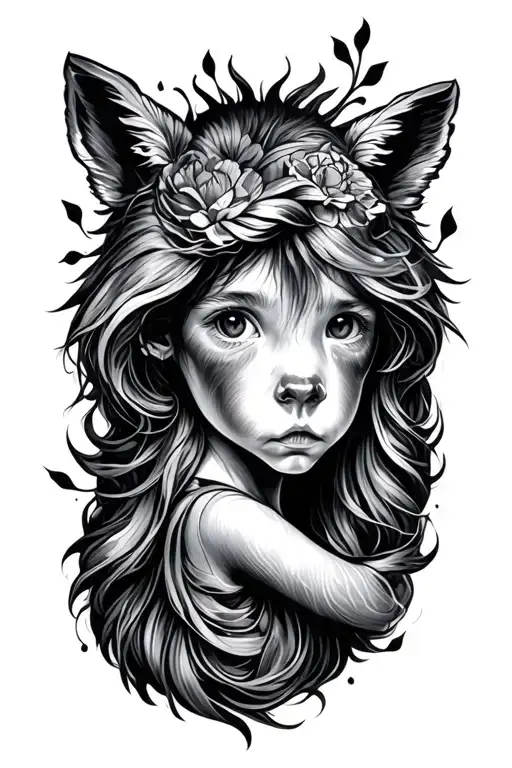 children's names tattoo design idea