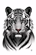 white tiger tattoo design idea