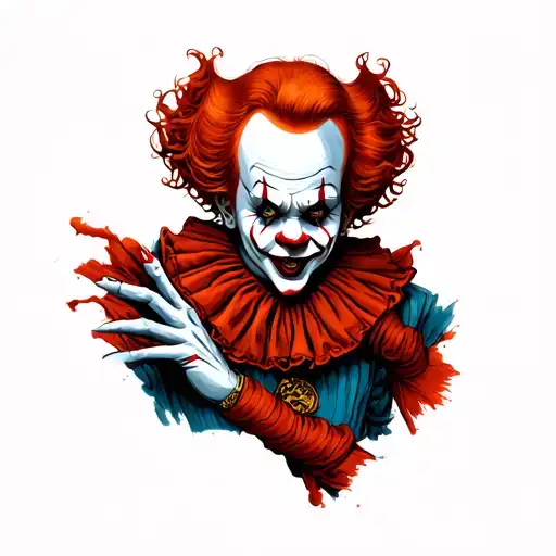 Pennywise tattoo design idea