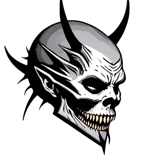 namakubi severed head tattoo design idea