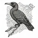 cormorant tattoo design idea