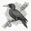 cormorant tattoo design idea