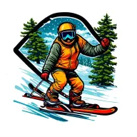 Ski tattoo design idea
