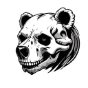 Bear Skull tattoo design idea