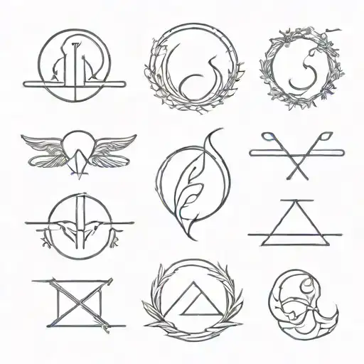 taurus libra pisces zodiac sign tattoo design idea