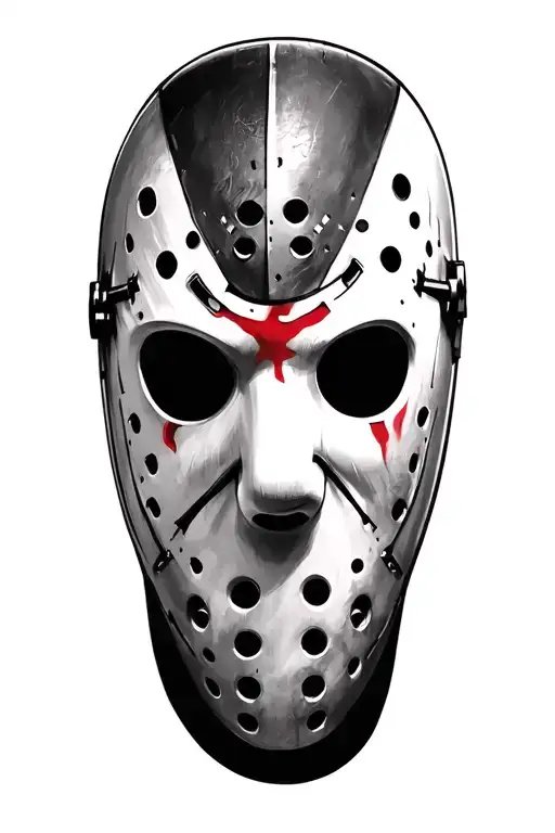 Jason Voorhees mask tattoo design idea
