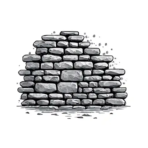 Stone Wall tattoo design idea