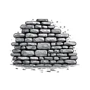 Stone Wall tattoo design idea