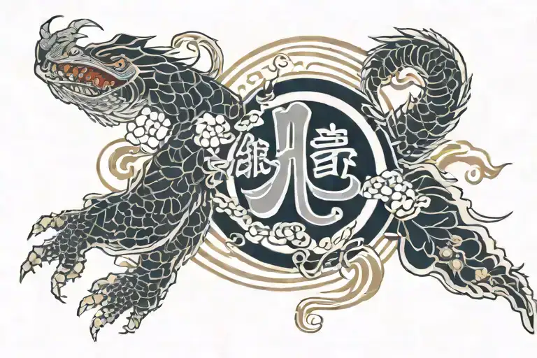 hardwork patience discipline tattoo design idea