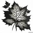 maple leaf tattoo design idea