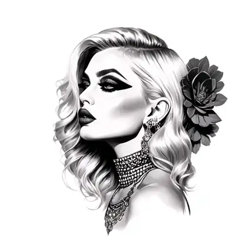 Lady Gaga tattoo design idea
