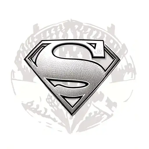 half sleeve superman logo, baseball, basketball, and family tattoo design idea
