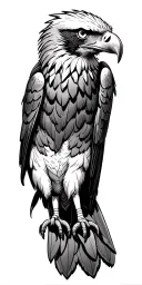 Outdoor scene featuring an eagle tattoo design idea