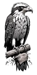 Outdoor scene featuring an eagle tattoo design idea